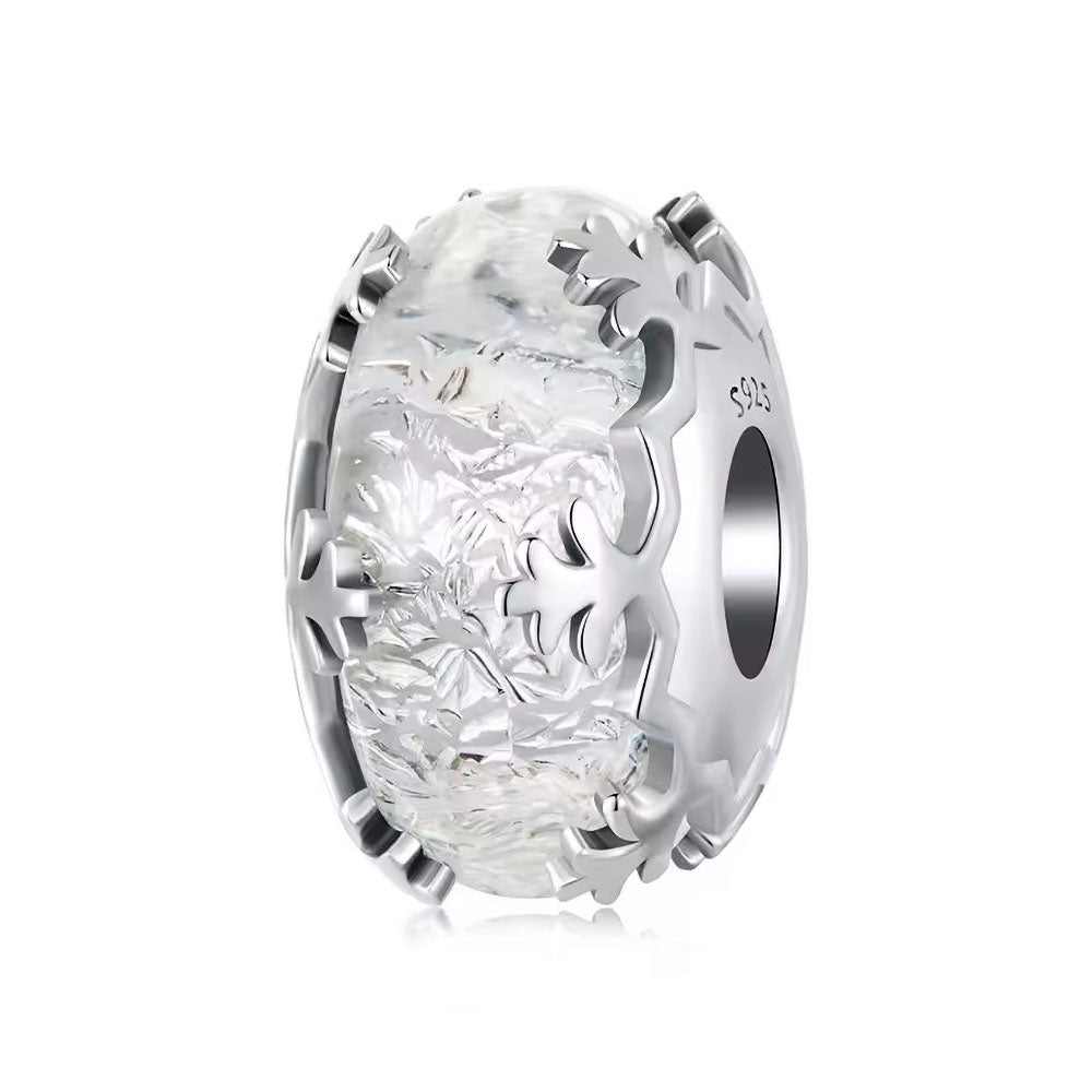 Arktis Glas Charm aus 925 Sterling-Silber – Charmerie