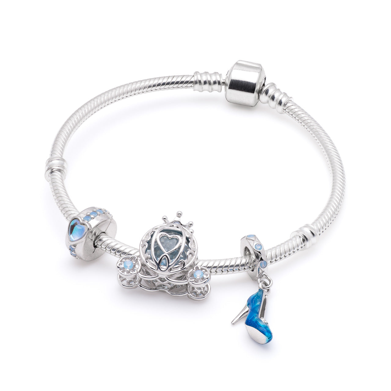 Armband mit Charms Set MIDNIGHT MAGIC aus 925 Sterling-Silber – Charmerie – erhältlich in 17 cm, 18 cm, 19 cm und 20 cm