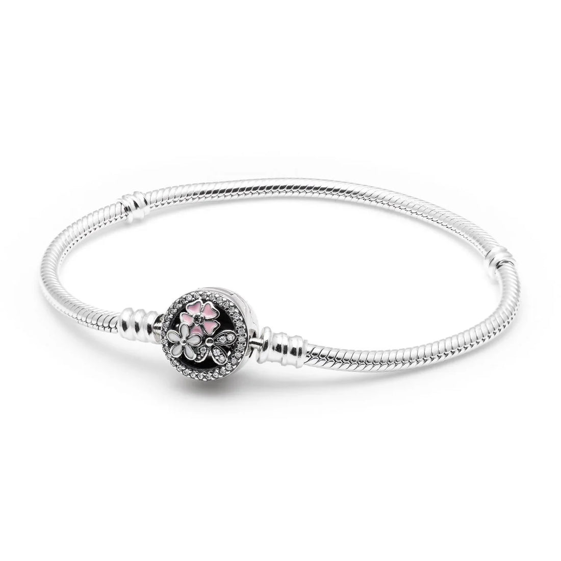 Charm Armband Blütenzauber aus 925 Sterling-Silber – Charmerie – erhältlich in 17 cm, 18 cm, 19 cm und 20 cm