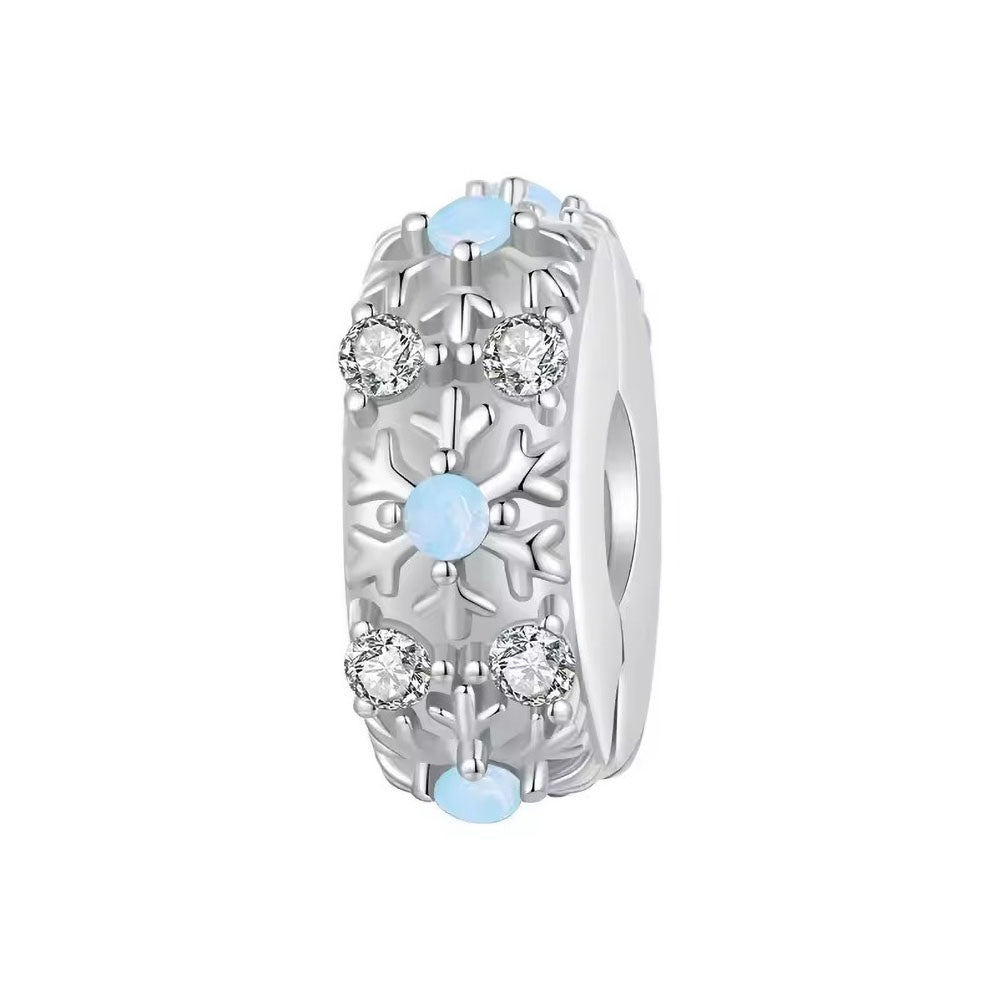 Eisblumen Charm Clipper aus 925 Sterling-Silber – Charmerie