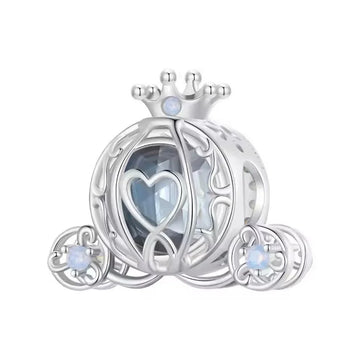 Märchen Kürbiskutsche Charm aus 925 Sterling-Silber – Charmerie