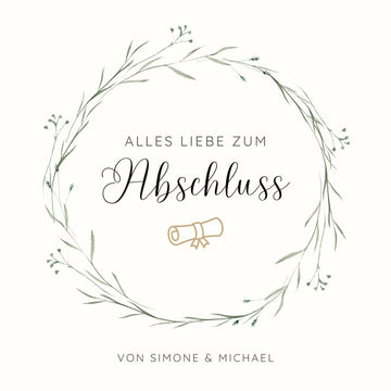 Alles Liebe zum Abschluss