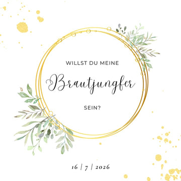 Willst du meine Brautjungfer sein?