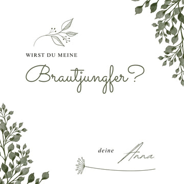Wirst du meine Brautjungfer?