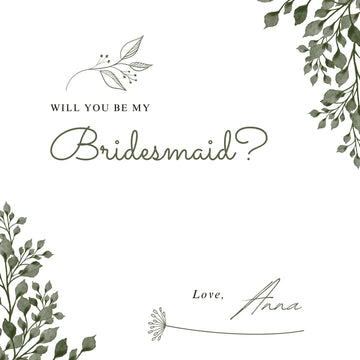 Will you be my Bridesmaid?