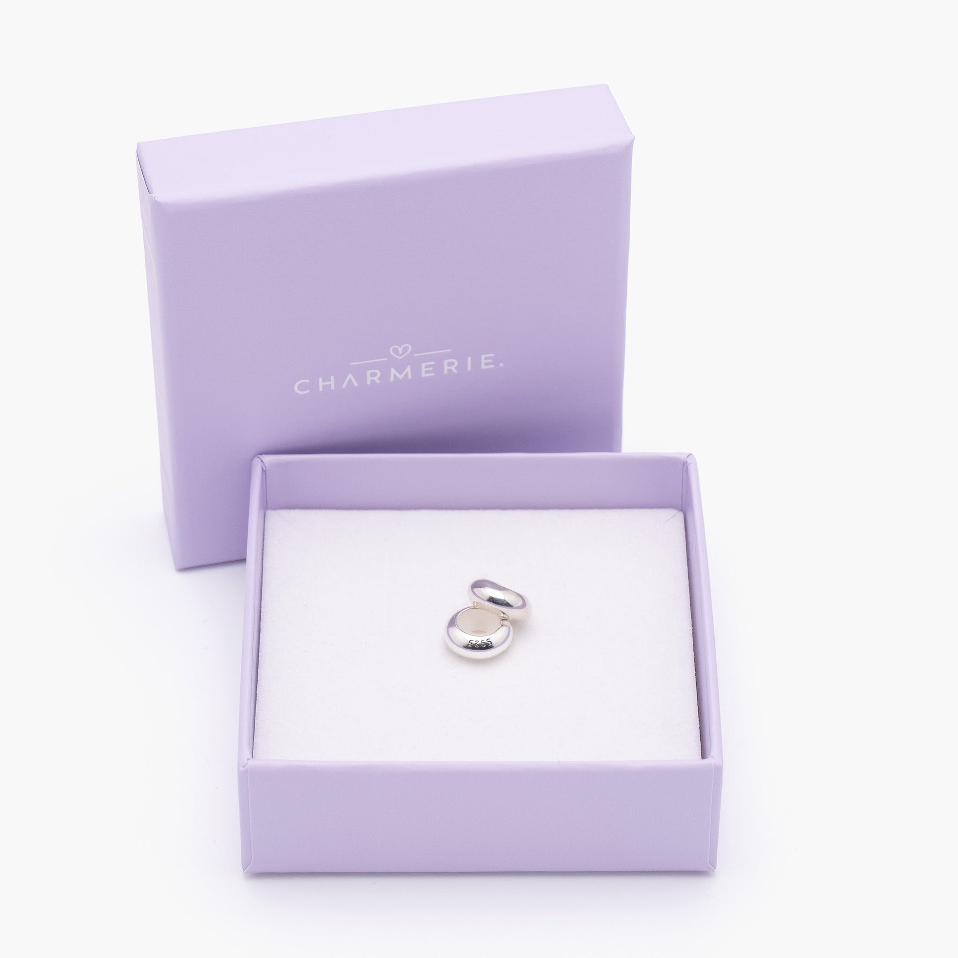 Silber Stopper – mit Silikon für Charm Armband