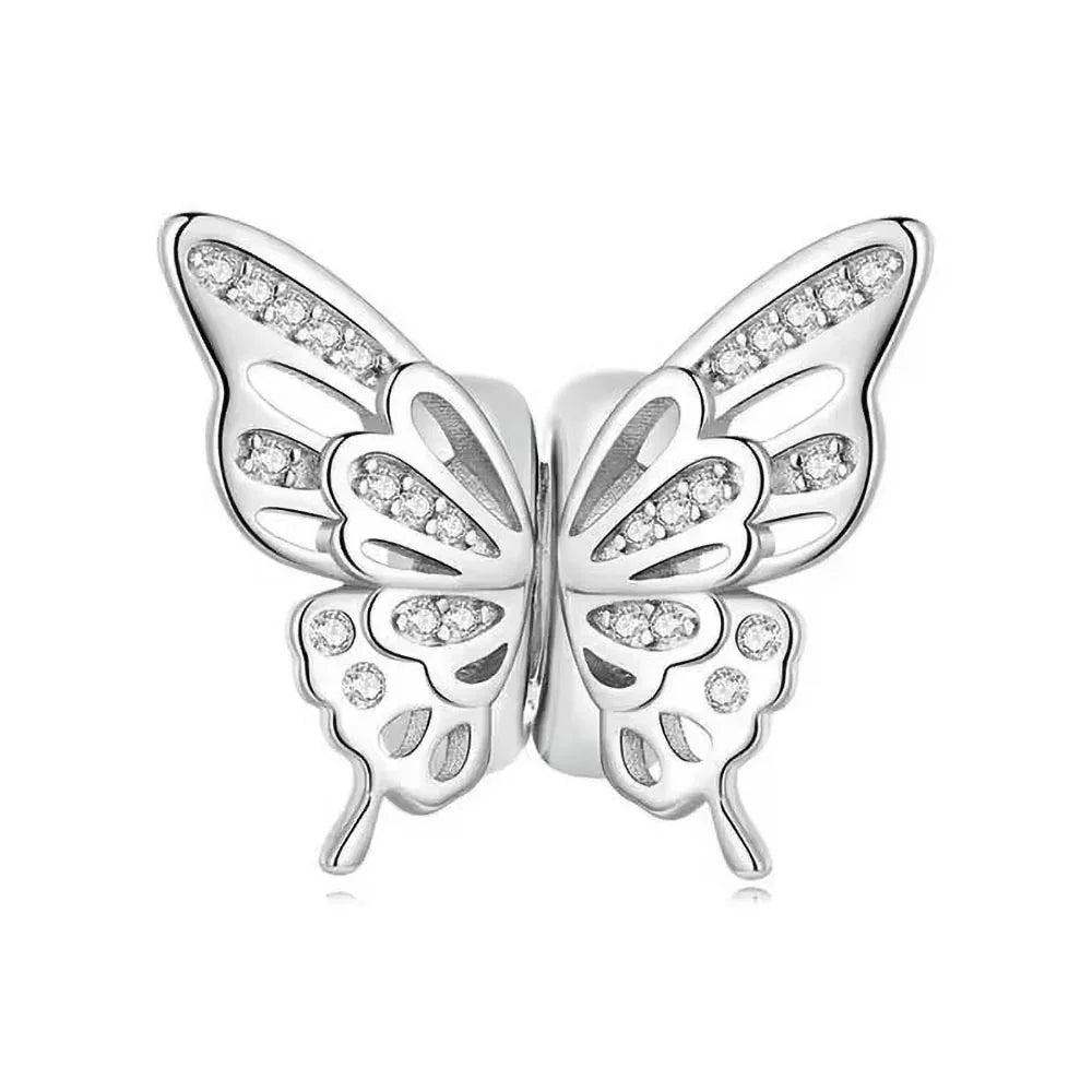 Teilbarer Schmetterling Pärchen Charm aus 925 Sterling-Silber – Charmerie