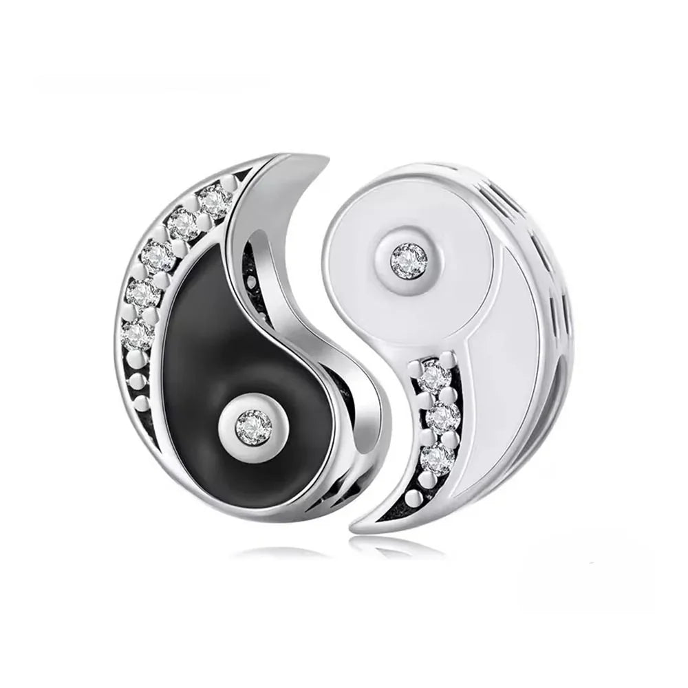 Teilbarer Yin Yang Pärchen Charm aus 925 Sterling-Silber – Charmerie