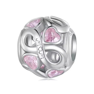 Unendliche Liebe MOM Charm aus 925 Sterling-Silber – Charmerie